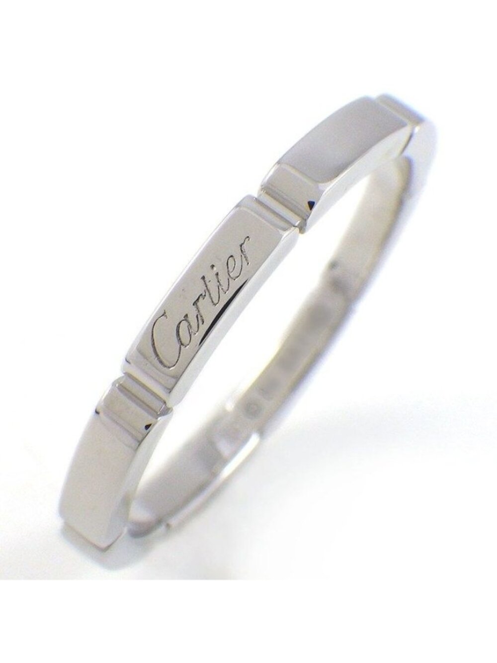 Cartier Ring Maillon Panthere Band 18k White Gold